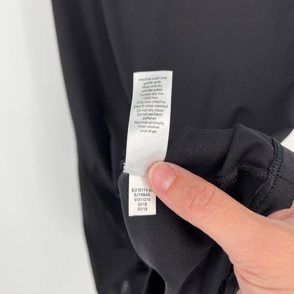 Athleta Womens Mesh Chi Tank Top Size XS Black Athletic Basic Workout Gym Wear - Picture 10 of 14